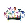 David Gerstein Laser Cut Metal Colorful Chanukah... | Hanukkah Menorah