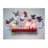 David Gerstein Laser Cut Metal Colorful Chanukah... | Hanukkah Menorah