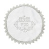 Passover Seder Matzah Cover Silver Embro... | Matzah & Afikoman Covers