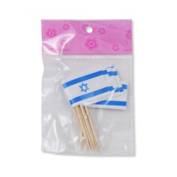 Toothpicks with Blue and White Flag of Israel | Israel Flag