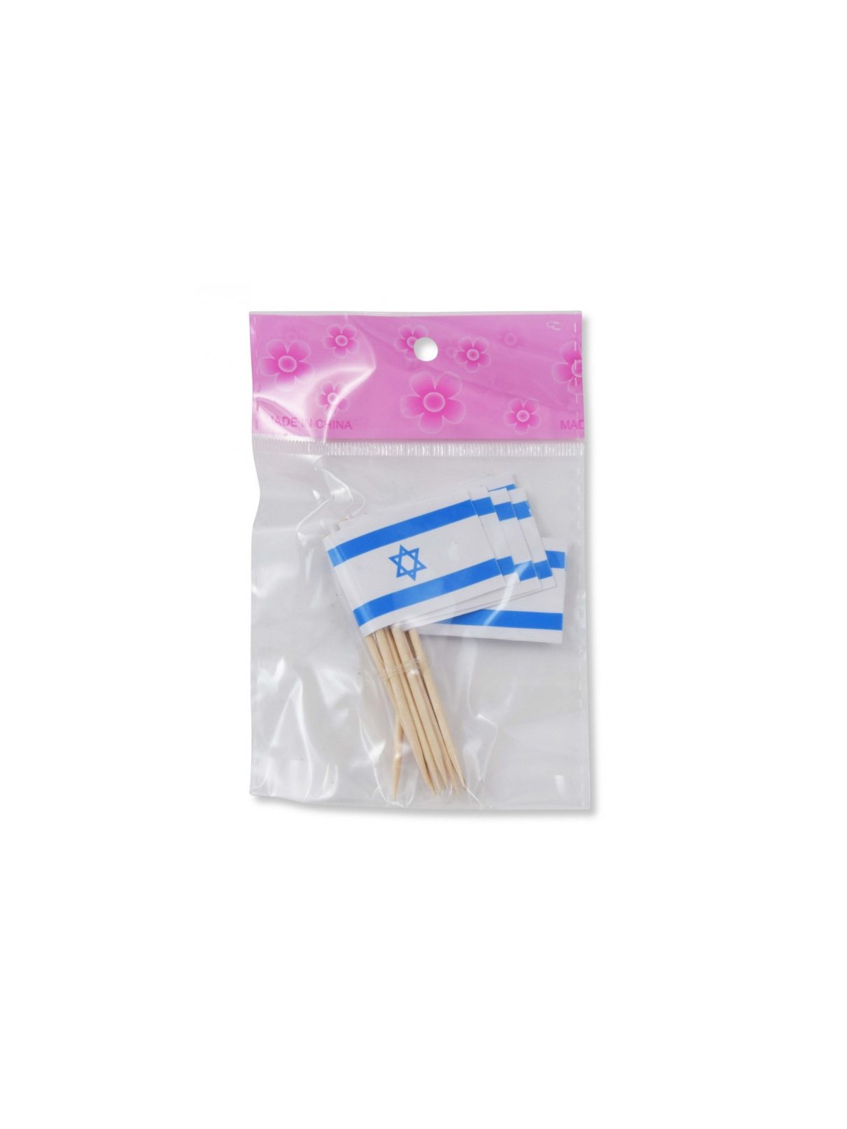 Toothpicks with Blue and White Flag of Israel | Israel Flag