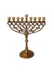 Antique Gold Chanukah Menorah with Pomegranates ... | Hanukkah Menorah