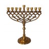 Antique Gold Chanukah Menorah with Pomegranates ... | Hanukkah Menorah
