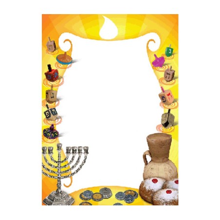 Stationery for Chanukah Decorative Candle ... | Hanukkah Music & Gifts