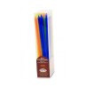 Extra Long Slender Hanukkah Candles in Assorted Colors | Oil & Candles