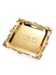 Gold Color Square Matzah Tray Decorative ... | Jewish Gift from Israel