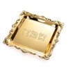 Gold Color Square Matzah Tray Decorative ... | Jewish Gift from Israel