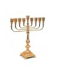 Graceful Tall Gold Metal Chanukah Menorah 151 In... | Hanukkah Menorah