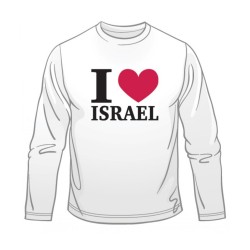 I Love Israel Long Sleeved T Shirt | Israel T-Shirts