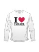I Love Israel חולצה עם שרוולים ארוכים | חולצות ישראל
