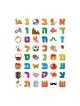 Small Colorful Stickers for Children Aleph ... | Purim Music and Gifts