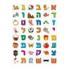 Small Colorful Stickers for Children Aleph ... | Purim Music and Gifts