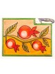 Kakadu Planche à challah peinte à la main et couteau Pomegr... | Planches à Challah