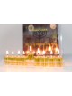 Ready to Light Chanukah Menorah Set Cups with Pre f... | Oil & Candles