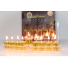 Ready to Light Chanukah Menorah Set Cups with Pre f... | Oil & Candles
