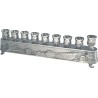 2 in 1 Nickel Plated Menorah Jerusalem Engraving... | Hanukkah Menorah