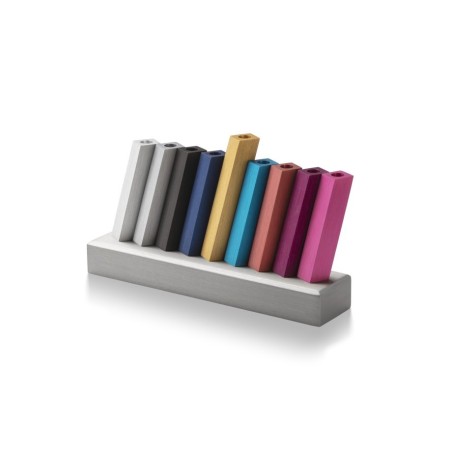 Adi Sidler Kinetic Hanukkah Menorah Anodized Alu... | Hanukkah Menorah