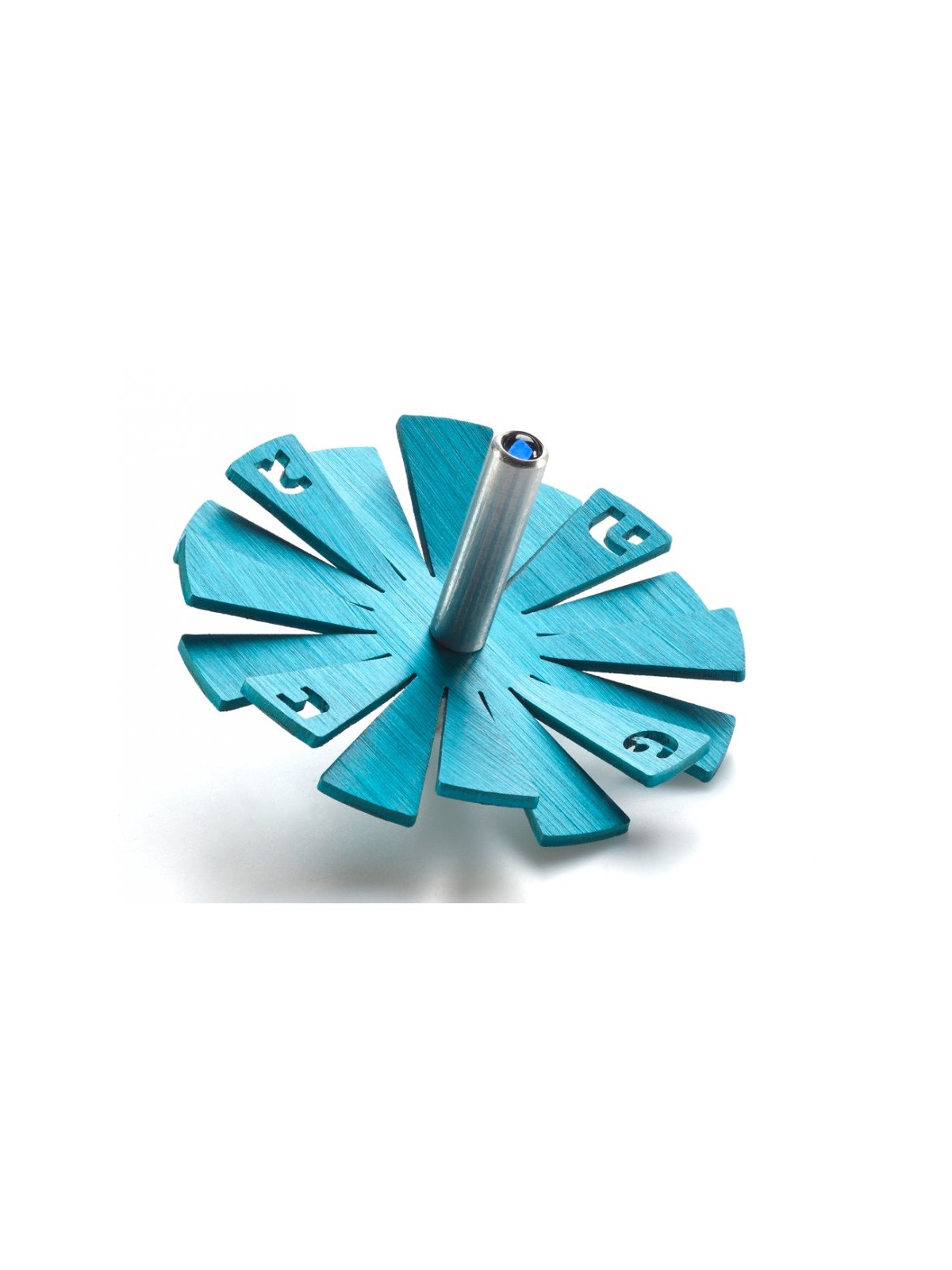 Adi Sidler Brushed Aluminum Chanukah Dreidel Flying Peta... | Dreidels