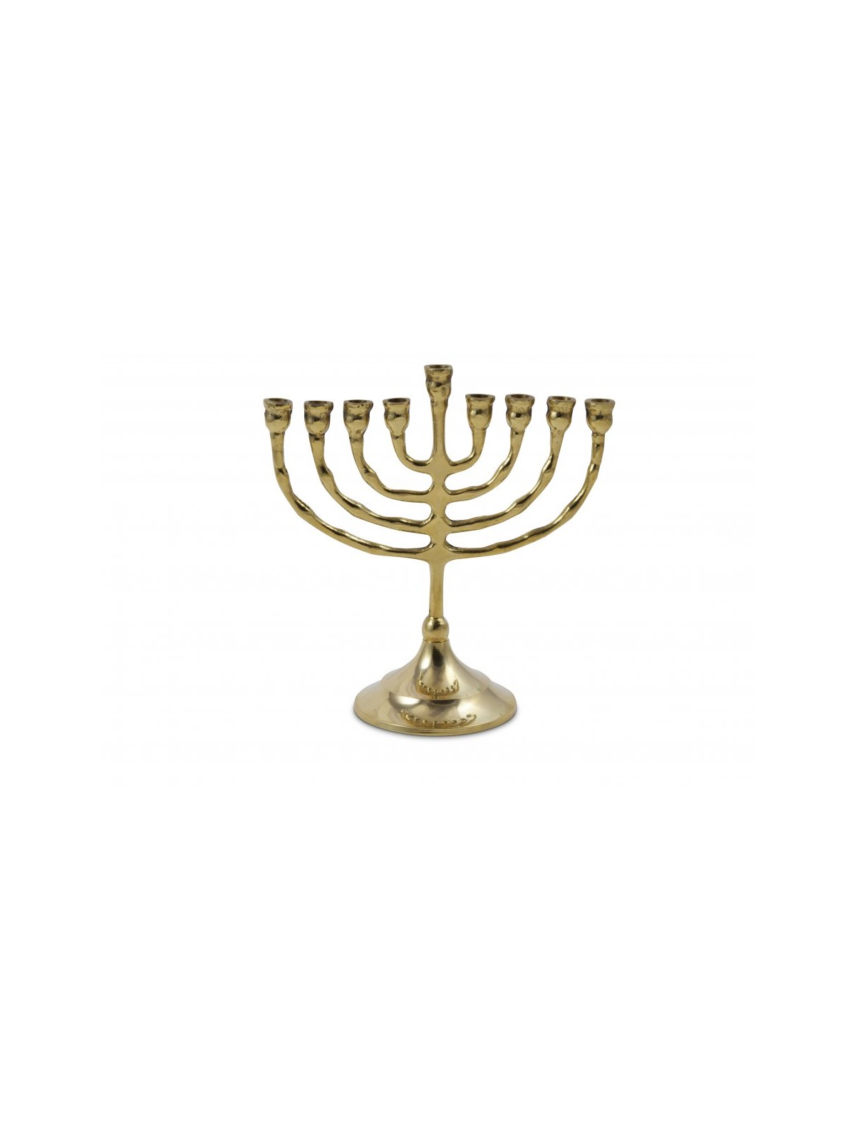Small Antique Brass Chanukah Menorah For Candles... | Hanukkah Menorah