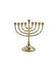 Small Antique Brass Chanukah Menorah For Candles... | Hanukkah Menorah