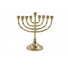 Small Antique Brass Chanukah Menorah For Candles... | Hanukkah Menorah