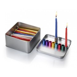 Laura Cowan Think Out of the Box Chanukah Menorah | Hanukkah Menorah