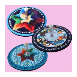 Dorit Judaica Decorative Dreidel with Stand Am Yisrael Chai | Dreidels