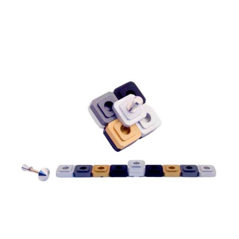 Agayof Compact Two in One Menorah and Dreidel Ch... | Hanukkah Menorah