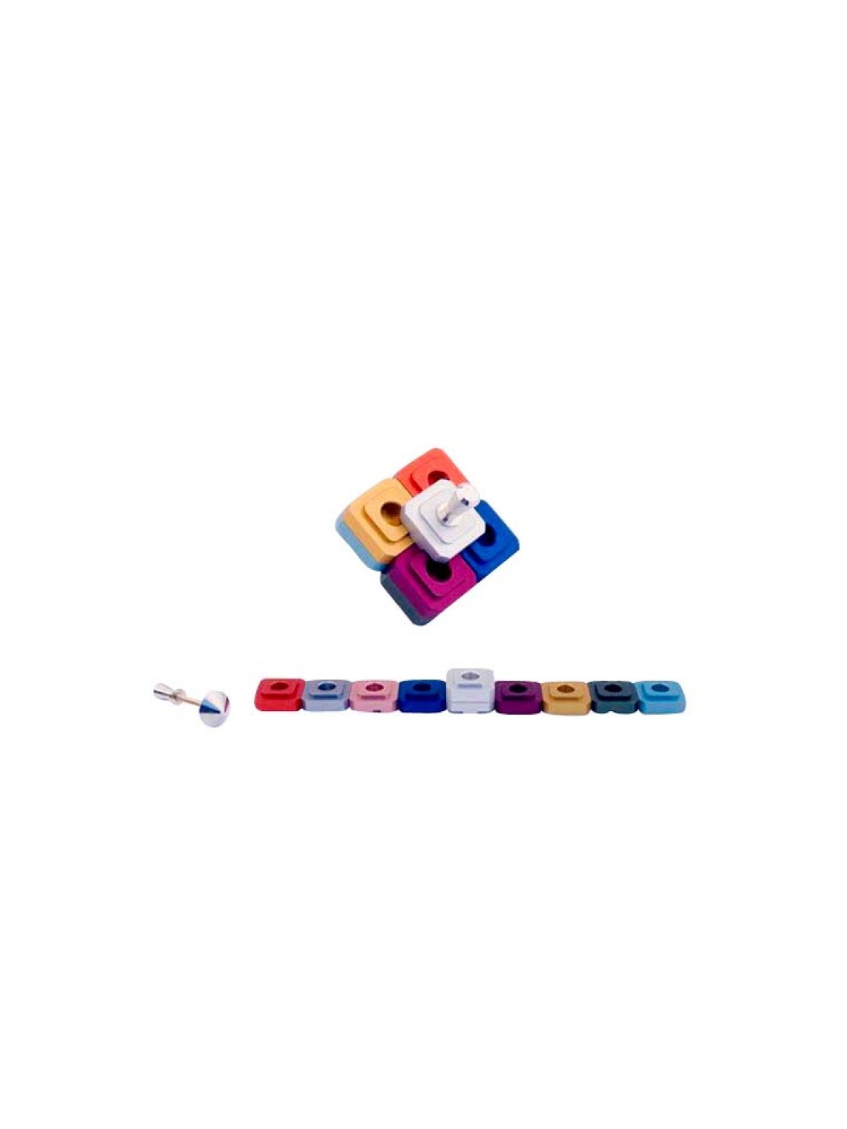 Agayof Compact Two in One Menorah and Dreidel Ch... | Hanukkah Menorah