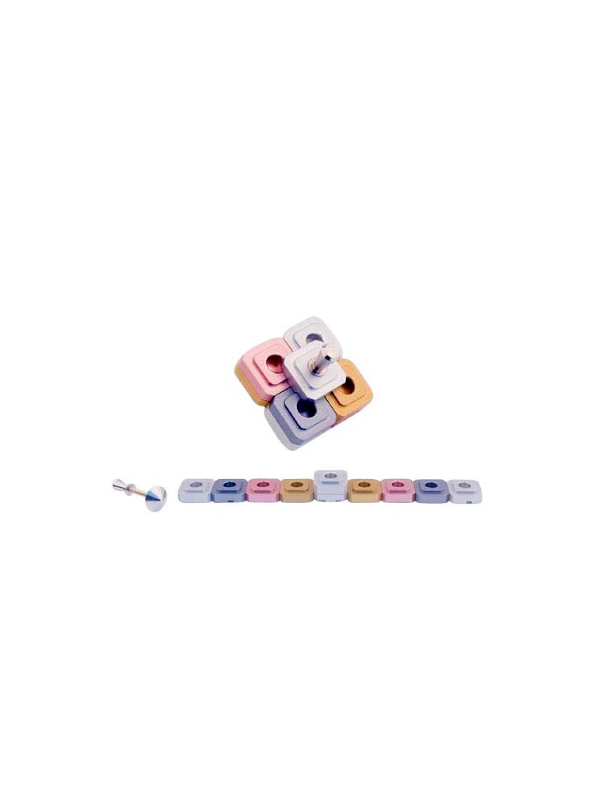 Agayof Compact Two in One Menorah and Dreidel Ch... | Hanukkah Menorah