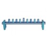 Gleaming Blue Menorah with Minimalist Design For... | Hanukkah Menorah