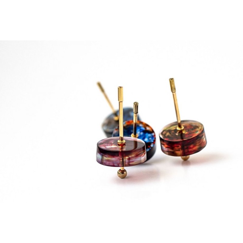 Graciela Noemi Handcrafted Transparency in Color Chanuka... | Dreidels