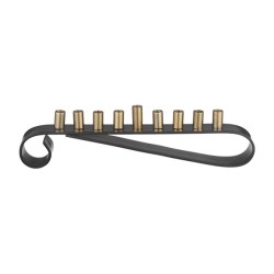 Two Tone Gold and Black Loop Base Chanukah Menor... | Hanukkah Menorah