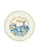 Satin Matzah Cover Jerusalem Tower of Da... | Matzah & Afikoman Covers