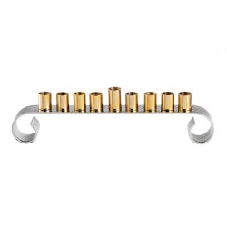 Two Tone Gold and Silver Contemporary Swirl Chan... | Hanukkah Menorah