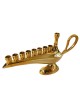 Small Aladdin Lamp Copper Chanukah Menorah For C... | Hanukkah Menorah