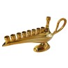 Small Aladdin Lamp Copper Chanukah Menorah For C... | Hanukkah Menorah