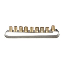 Two Tone Gold and Silver Chanukah Menorah with D... | Hanukkah Menorah