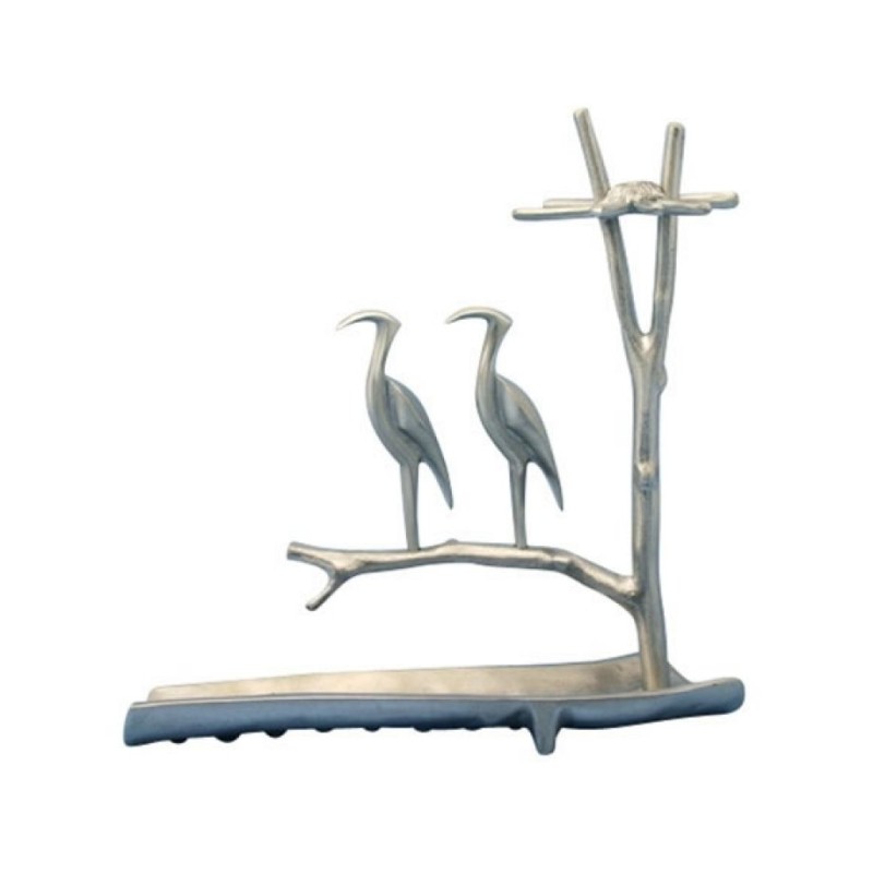 Shraga Landesman Hanukkah Menorah Herons on Tree... | Hanukkah Menorah