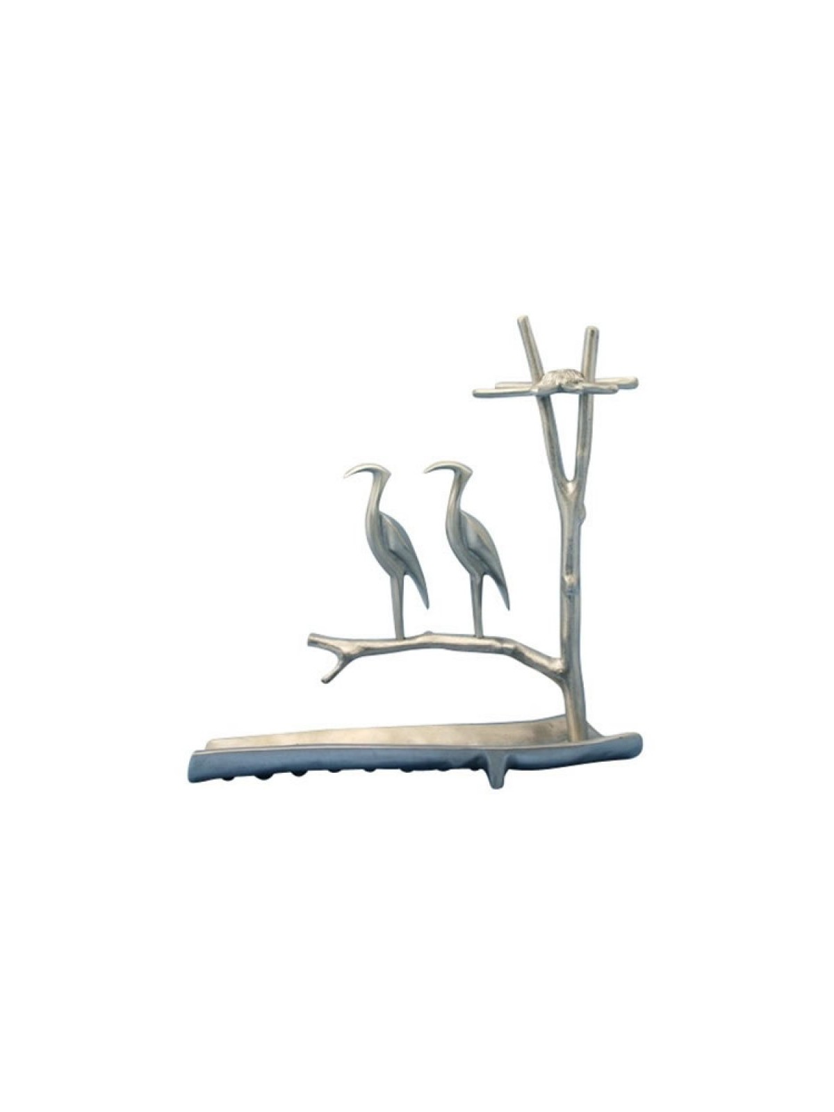 Shraga Landesman Hanukkah Menorah Herons on Tree... | Hanukkah Menorah