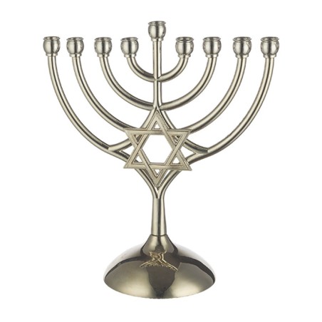 Chanukah Menorah Curved Branches with Integrated... | Hanukkah Menorah