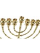 Tall Brass Chanukah Menorah Cups with Pomegranat... | Hanukkah Menorah