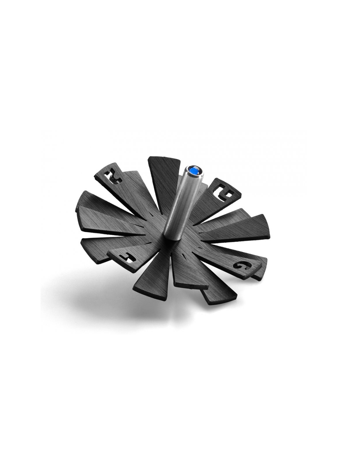 Adi Sidler Brushed Aluminum Chanukah Dreidel Flying Peta... | Dreidels