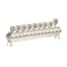 Silver Plated Raised Chanukah Menorah Lights in ... | Hanukkah Menorah