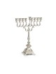 Silver Plated Chanukah Menorah Swirls and Ornate... | Hanukkah Menorah