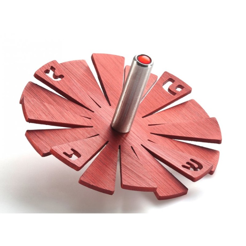 Adi Sidler Brushed Aluminum Chanukah Dreidel Flying Peta... | Dreidels