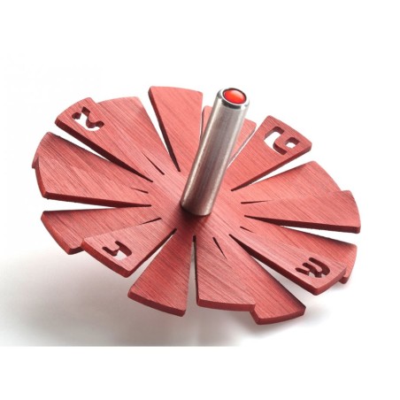 Adi Sidler Brushed Aluminum Chanukah Dreidel Flying Peta... | Dreidels