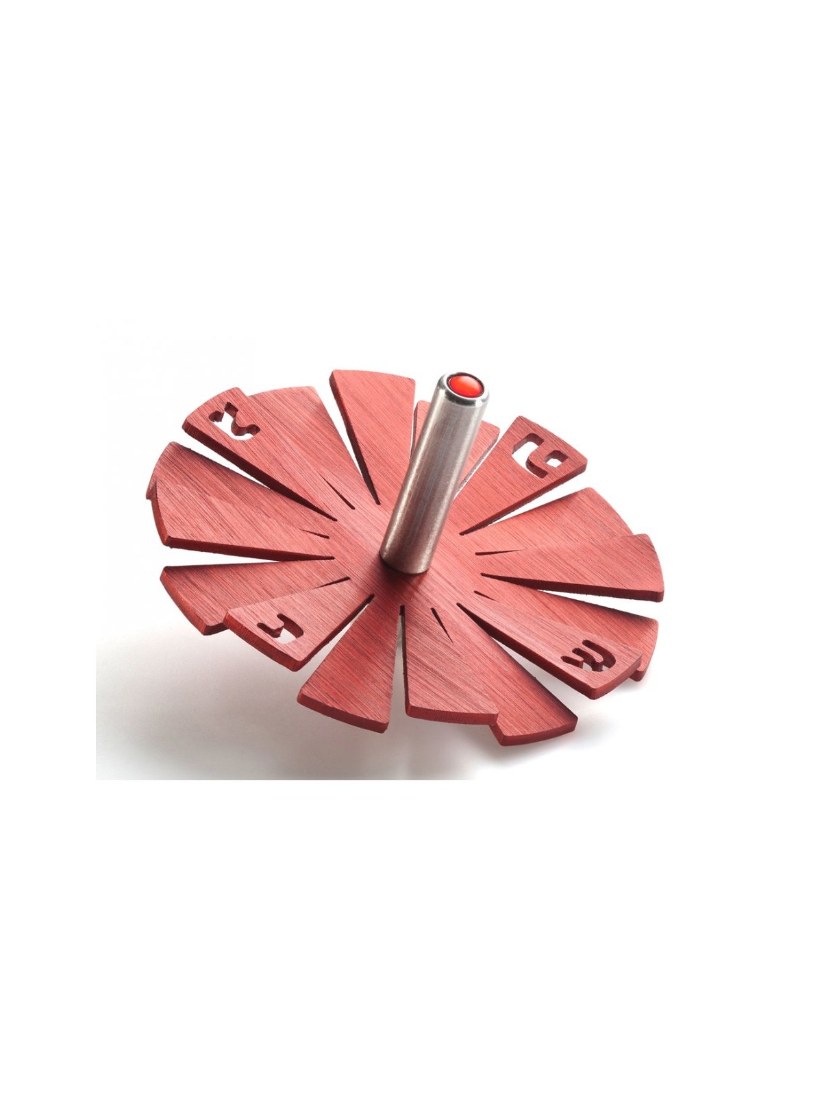 Adi Sidler Brushed Aluminum Chanukah Dreidel Flying Peta... | Dreidels