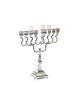 Silver Plated Chanukah Menorah Swirls with Class... | Hanukkah Menorah