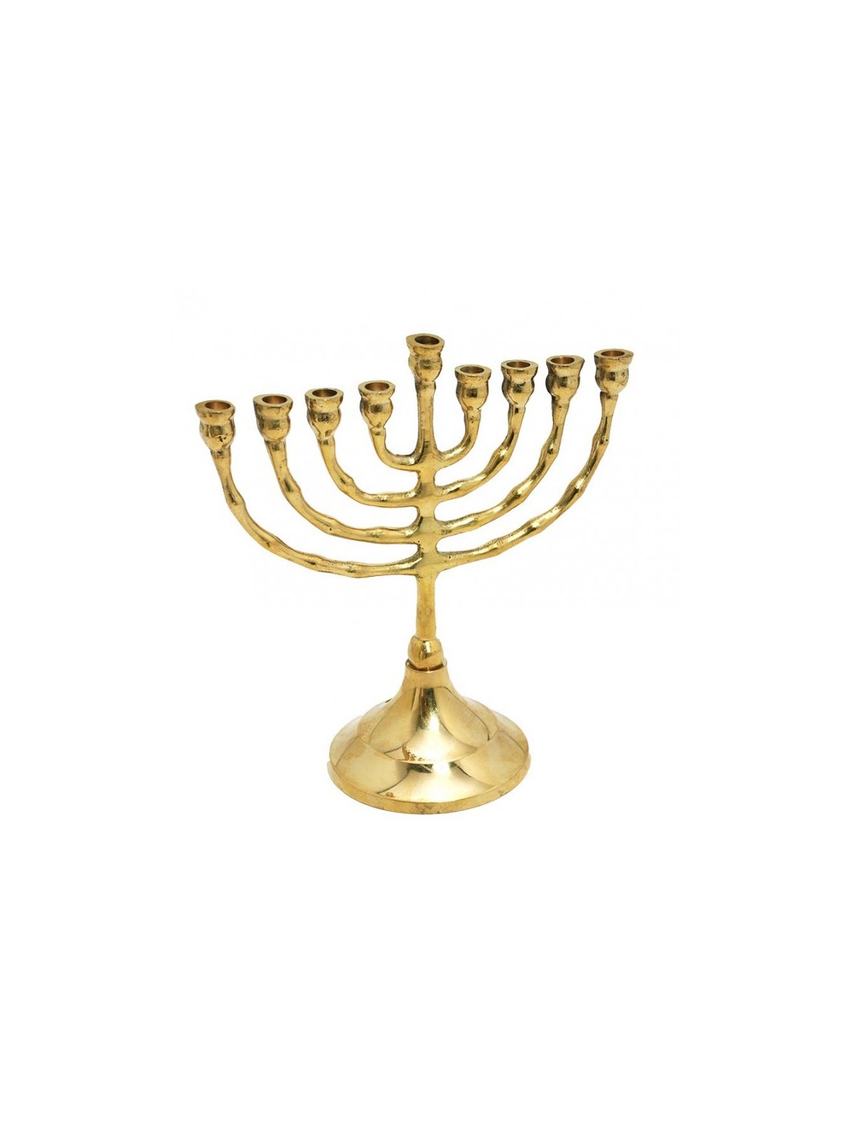 Small Antique Classic Gold Chanukah Menorah For ... | Hanukkah Menorah